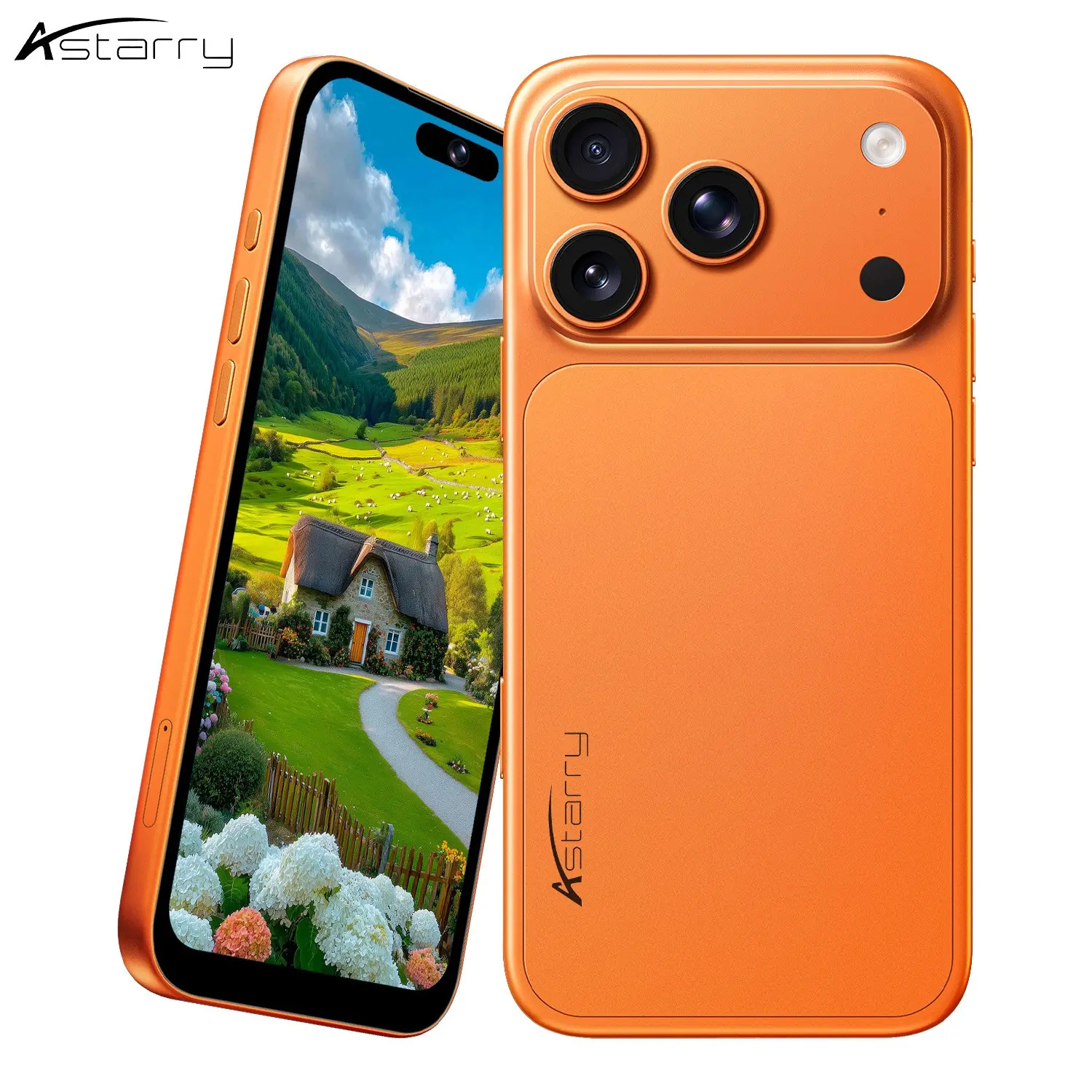 Astarry-17 Pro Max smart phone, 5 million+13 million camera pixels, 3GB RAM, 32GB ROM, 4,100 mAh battery, dual SIM card dual standby, Android12 12,4G network, 6.75-inch HD screen.
