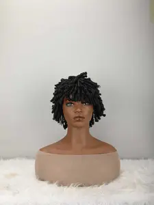 Dreadlock Wig For And Men Afro Faux Locs Dreads Wig Heat Resistant Short Braided Wigs For Women