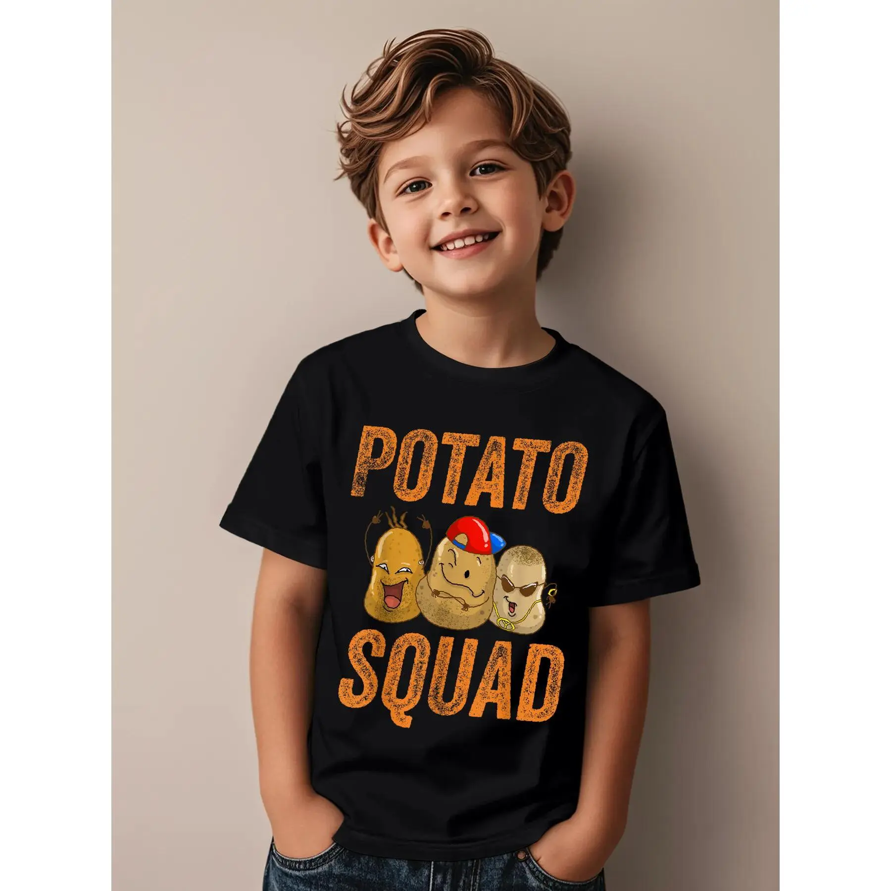 Funny Potato Costume for Men Women Kids Adult Potato Novelty Novelty Awesome Graphic Kid T-Shirt Fashion Kid T Shirts Street Style Tees Tops for Kid