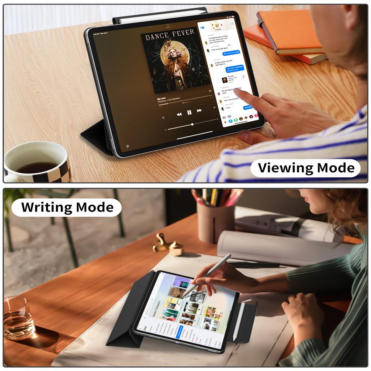 Magnetic Attachment Tablet Case, 1 Count Slim Trifold Stand Case with Auto Sleep/Wake Function, Tablet & Computer Accessories for iPad Pro 11 Inch, Tablet Holder Stand, Tablet Mount Stand