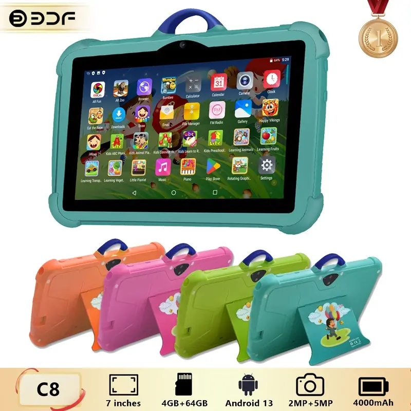 HighJoy Kids Tablet 10 inch Android 13 Tablet for Kids, Quad-Core 6GB