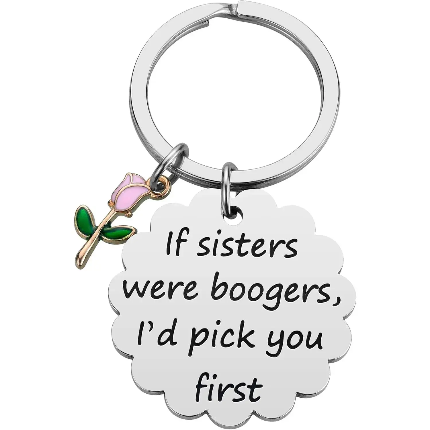 Sister Christmas Gifts from Sisters - Big Middle Little Sisters Keychain Birthday Gifts for Sister
