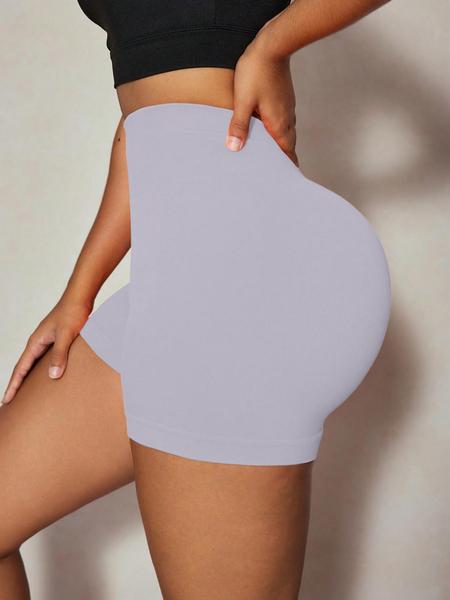 Women's High-Waist Seamless Workout Shorts, Tummy Control Design, High-Stretch Comfortable Activewear, Stylish Fitness Bottoms, Running Training Shorts