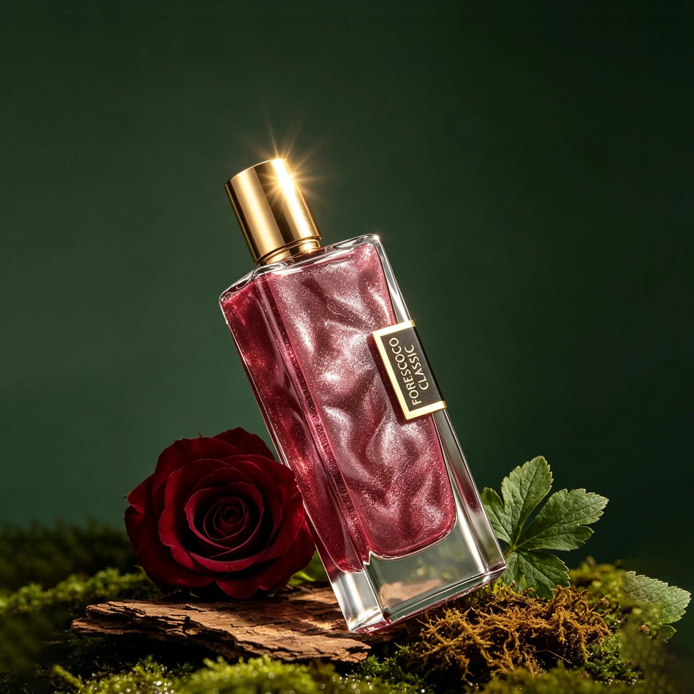 Woody Chypre Perfume with Rose and Geranium, an Aromatic Woody Floral Chypre Floral Fragrance, a Green Scent of Palmarosa, a Mossy Fragrance of Patchouli and Oakmoss, a Honeyed Gift for Her