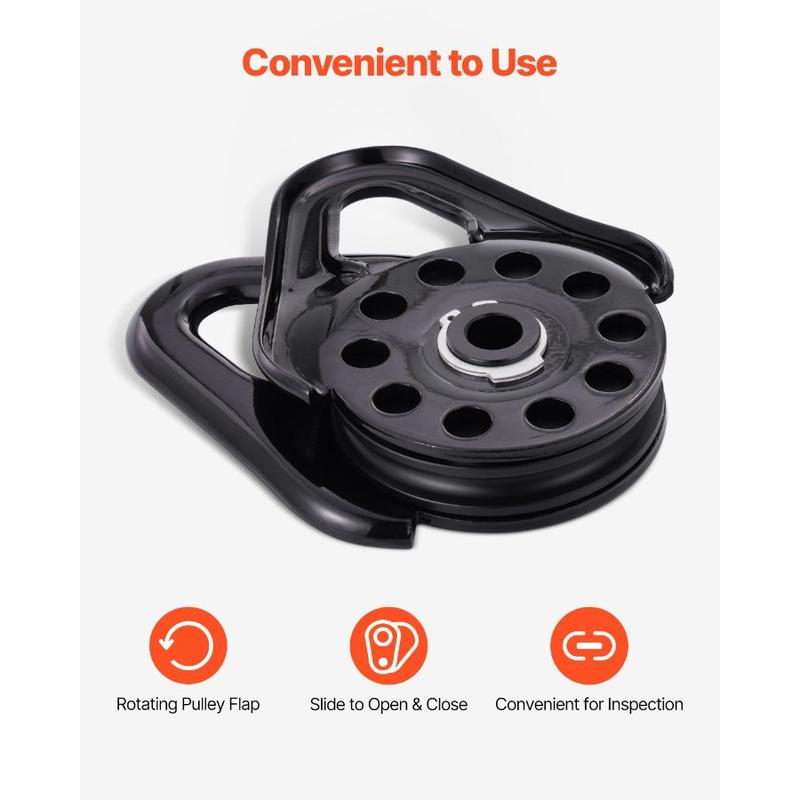 VEVOR 30 T Snatch Block for Winch Recovery, 66, 000 lbs Break Strength ...