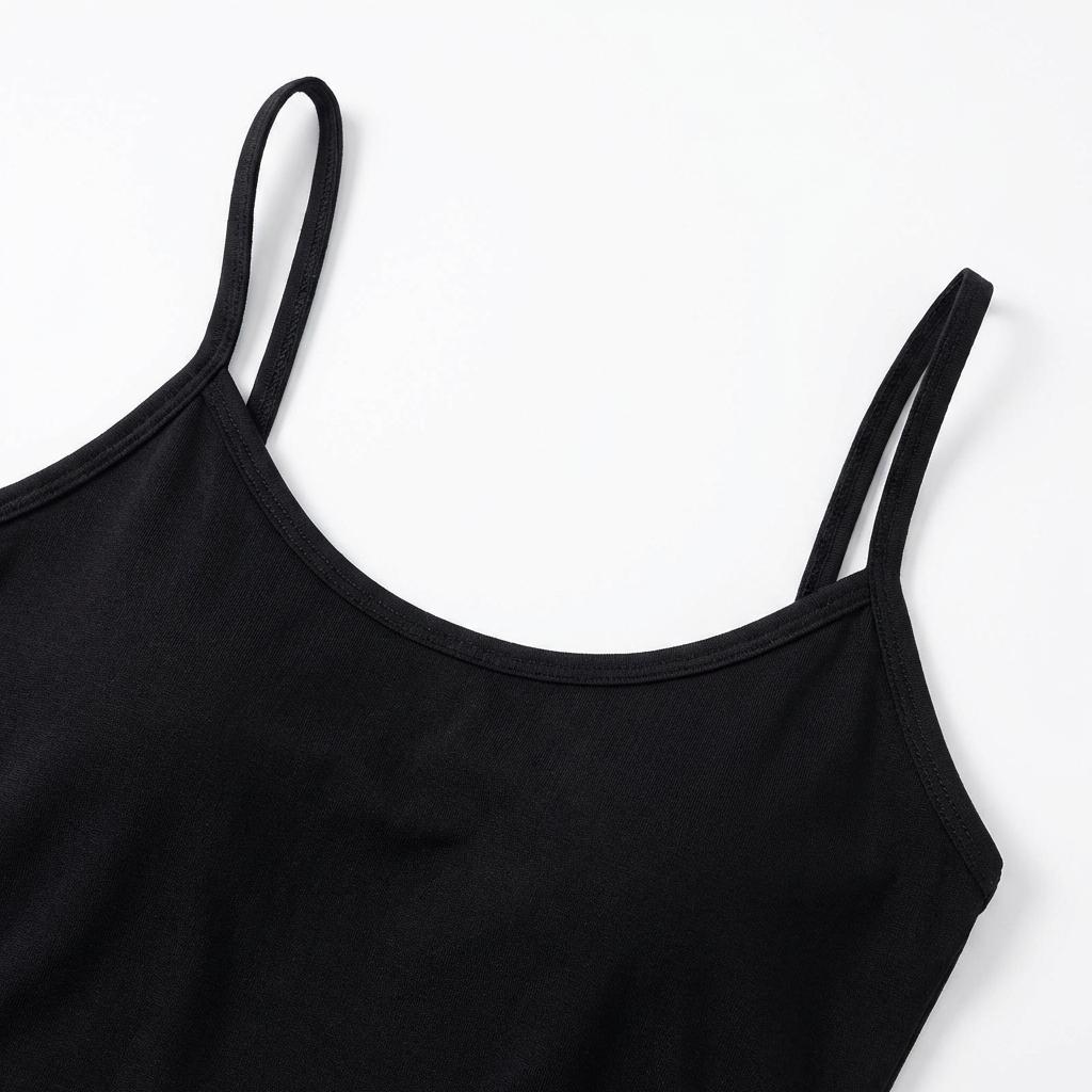 Women's Basic Black & White Slim Fit Cami Tank Top