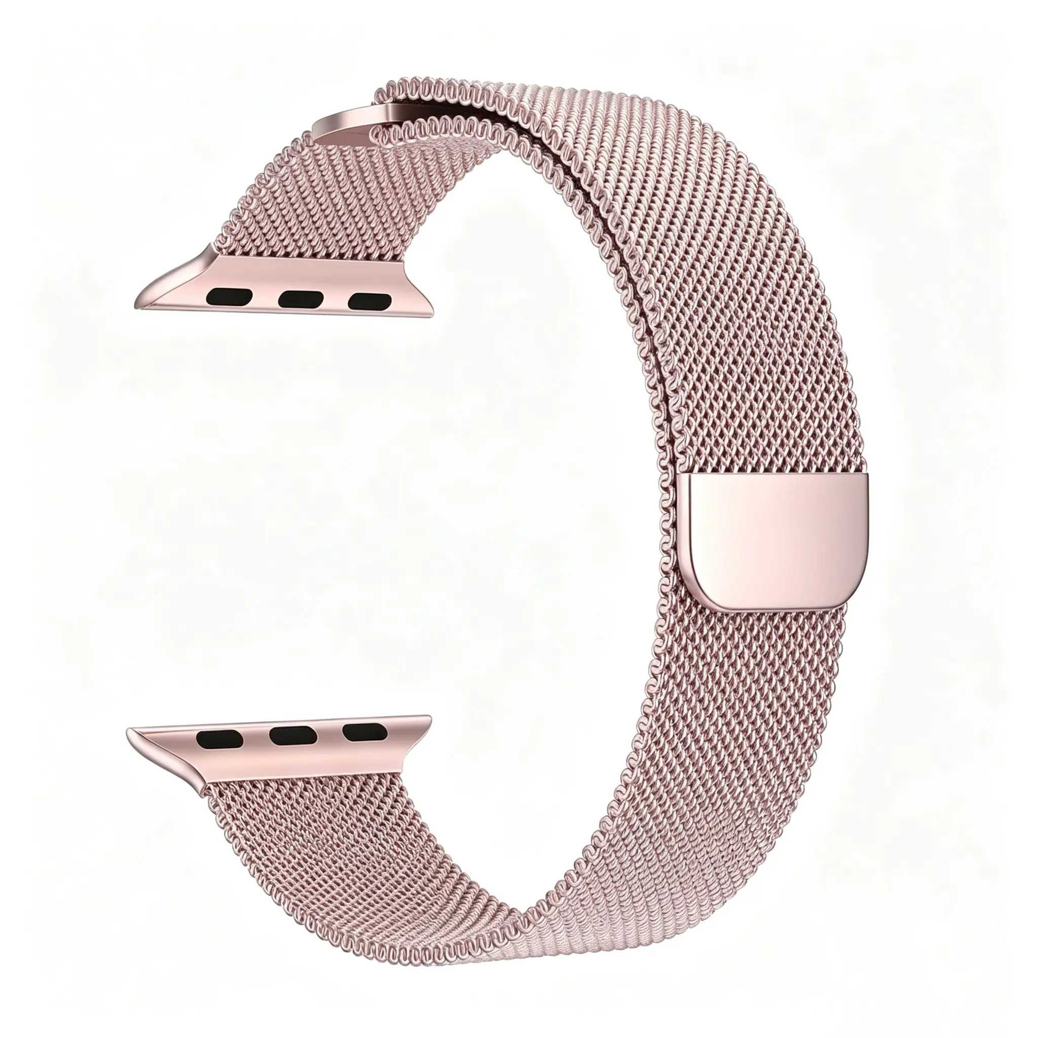 Stainless Steel Milanese Loop for Apple Watch, Adjustable Magnetic Clasp, 38-49mm, Compatible with Series 9, Ultra, Se, 8-1, Unisex Watch Band, Smartwatch Strap, Smartwatch Accessories