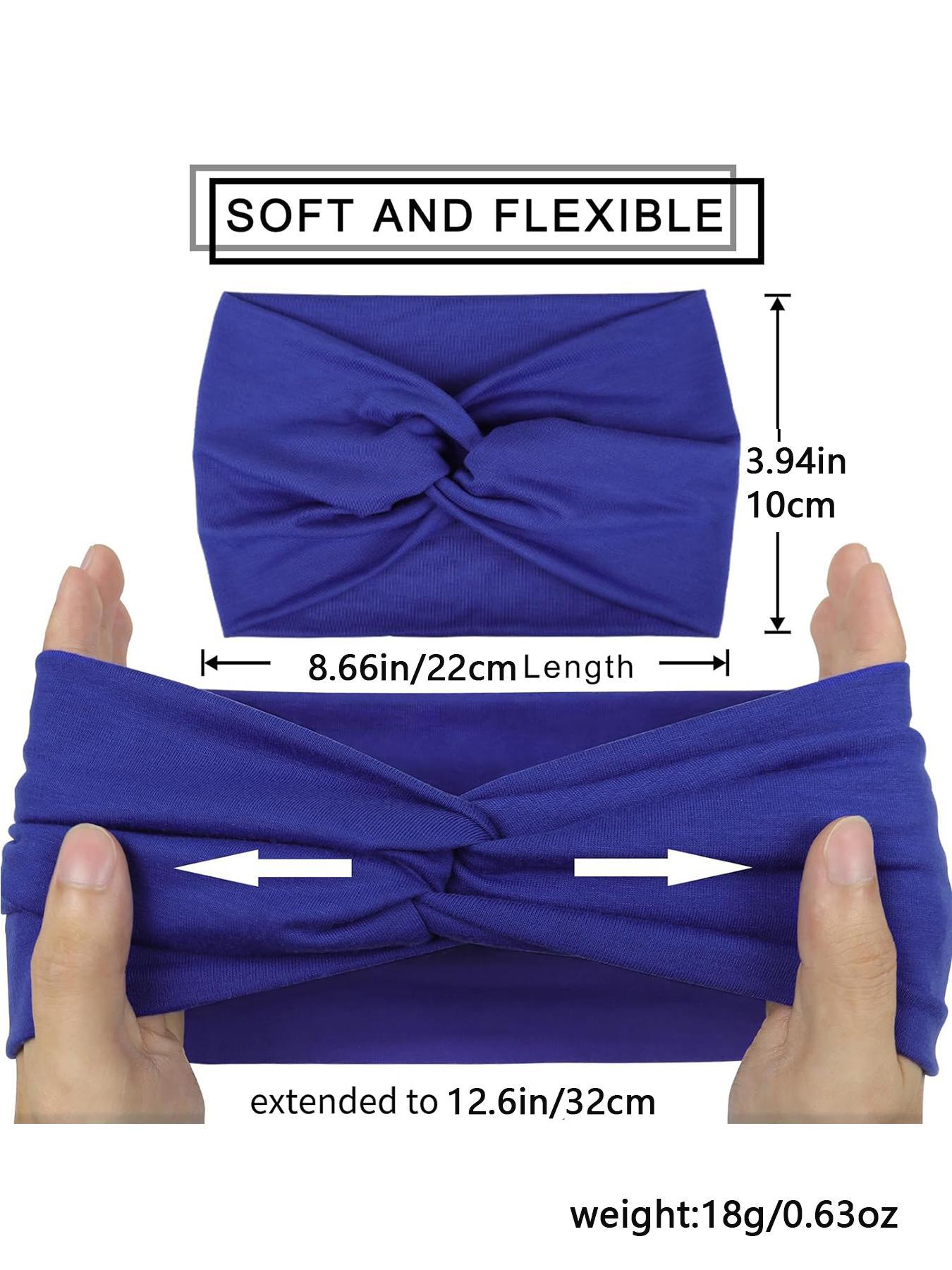 2026 Summer Boys Girls Back-To-School Hair Accessories, Boho Style Elastic Yoga Headband, Sweat-Absorbent Running Bandana Set