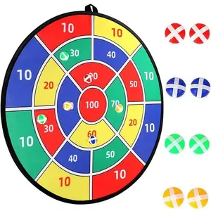 Large Dart Board – Sticky Ball Dart Game for Boys & Girls – Indoor/Outdoor Safe Hanging Dartboard Fun with Colorful Targets and Durable Design