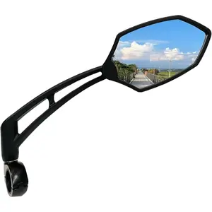 Handlebar  Mirror,  Glass Lens, Adjustable & Rotatable Safe Rearview  Mirror, Blast-Resistant, HF-M6002-FR051 ( Right)