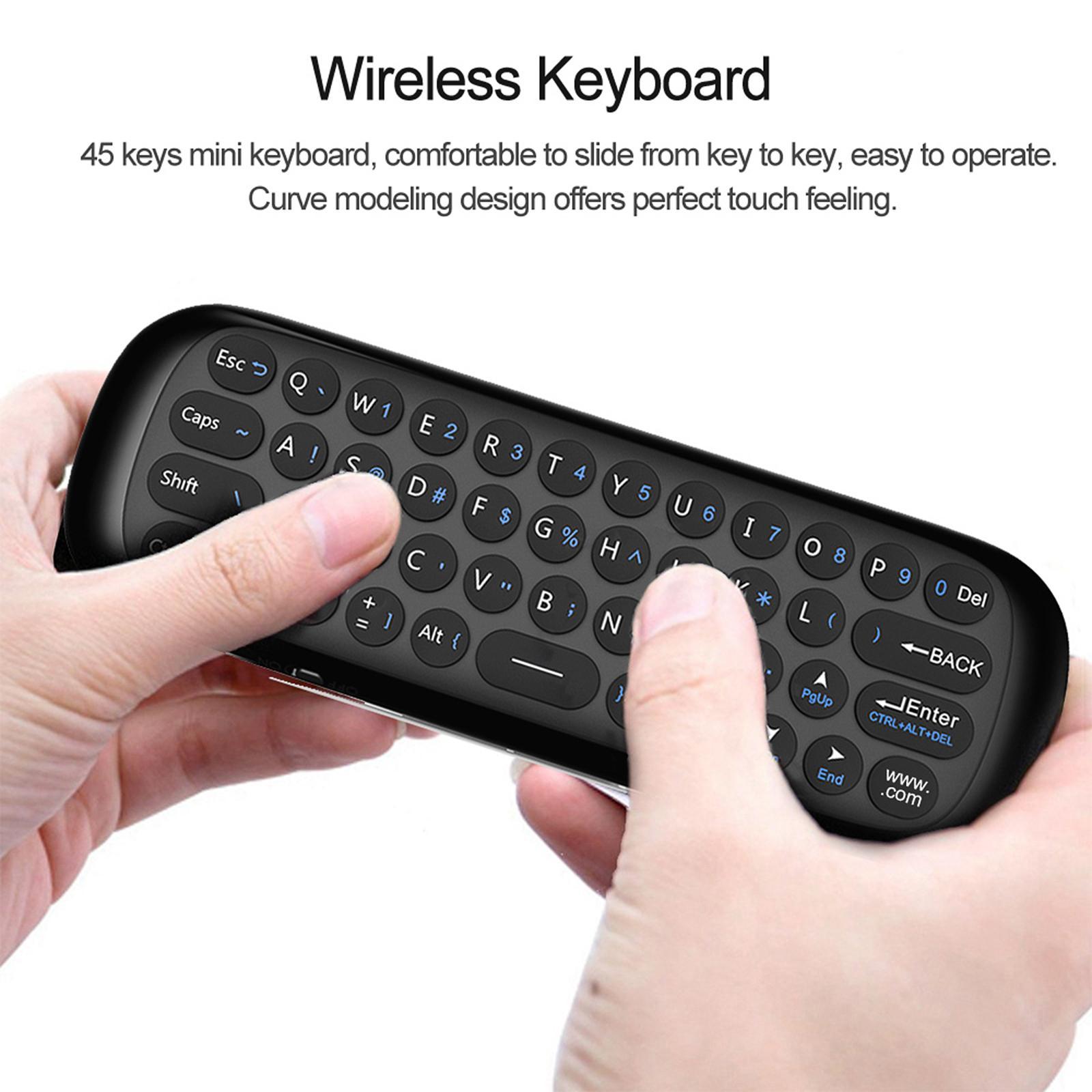 Wireless Remote Control for Nvidia Shield and Android TV, 2.4g Wireless Keyboard Mouse Controller for Projector Htpc PC, Not Support Samsung Lg Sony Tcl Tvs