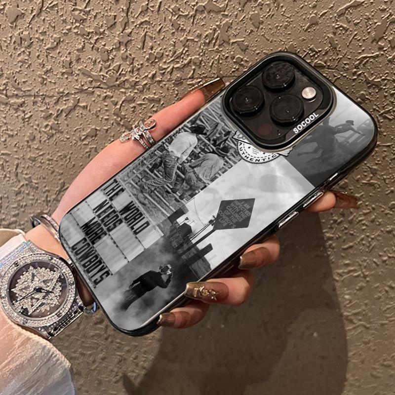 Case for iPhone 16 E Pro Max 15 Plus 14 13 12 11 XS XR Rodeo Revival Matte Shockproof Anti-Scratch Stylish Smartphone Cover