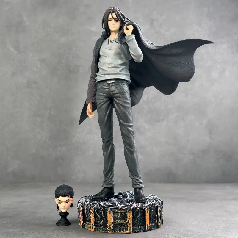 Attack on Titan Allen Power Anniversary Dual-Headed Handmade Model, Anime Figure Desktop Decoration, Collectible Toy Gift