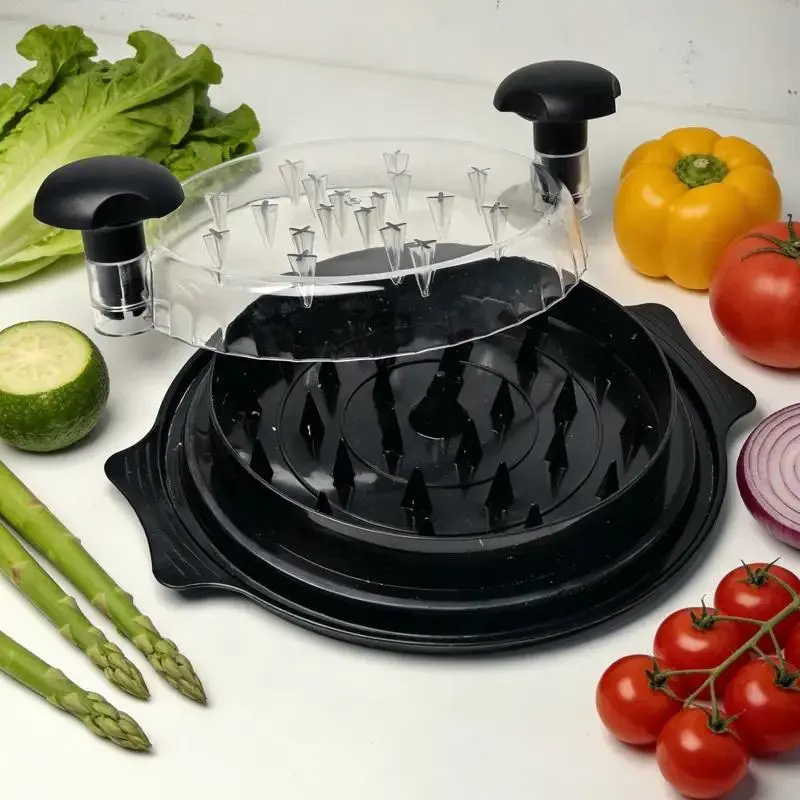 Compact Food Chicken Shredder Utensil - Large Capacity Kitchen Gadget with Visible Lid, Anti-Slip Ergonomic Handle, BPA-Free Dishwasher-Safe Design for Tearing Pork/Beef/Vegetables, Elegant Black Nachos Prep Tool for Fitness Enthusiasts, Utensils, Machine