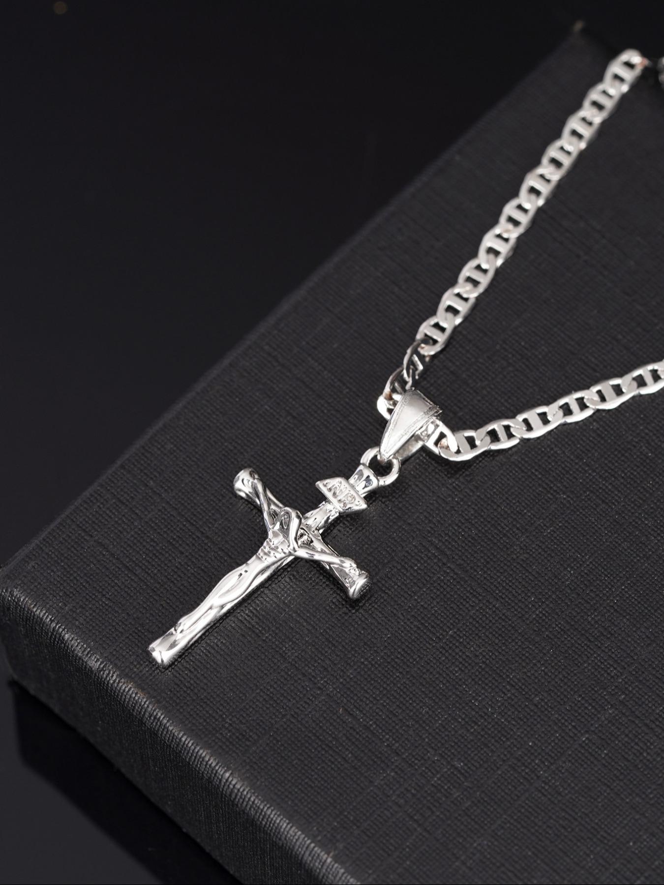 Women's Elegant Cross Pendant Necklace, Dainty Cross Necklace, Coptic Cross Necklace, Fashion Jewelry for Party, Daily Clothing Decor, Trendy All-match & Exquisite Jewelry for Birthday Gift