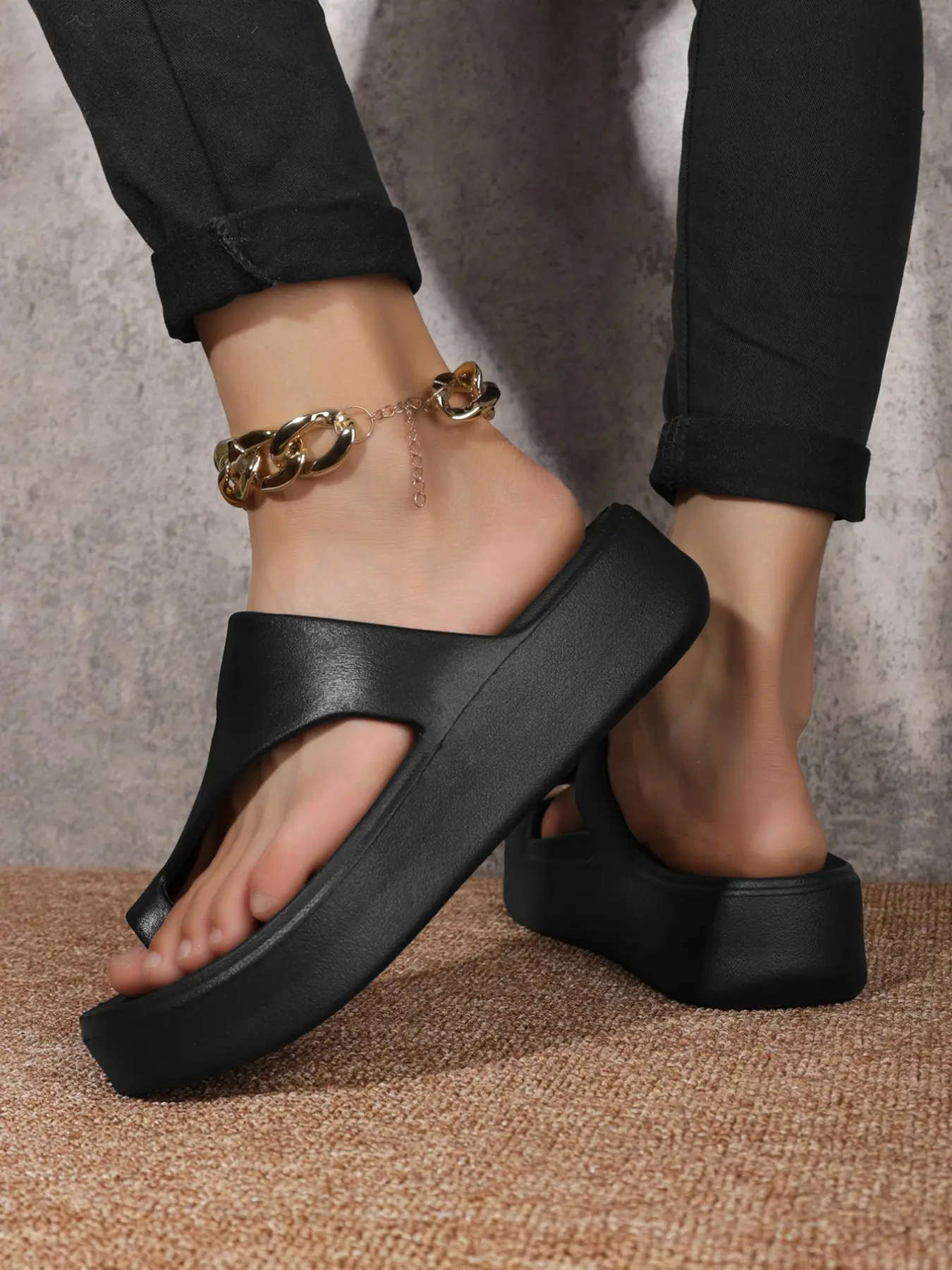New Arrival Lightweight Eva Slippers, Fashionable Asymmetrical Design, Casual Solid Pattern, Anti-Slip Durable Sole, Sizes 36-41
