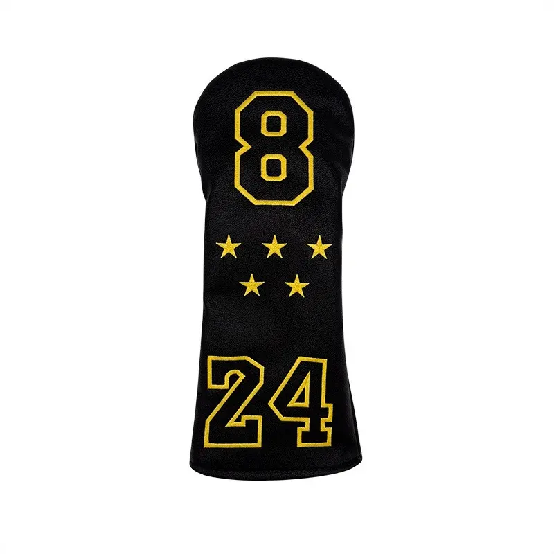 Golf Club Head Covers, Five-Star Embroidery Design, Lightweight PU Material, Practical Outdoor Golf Accessories, Golf Equipment