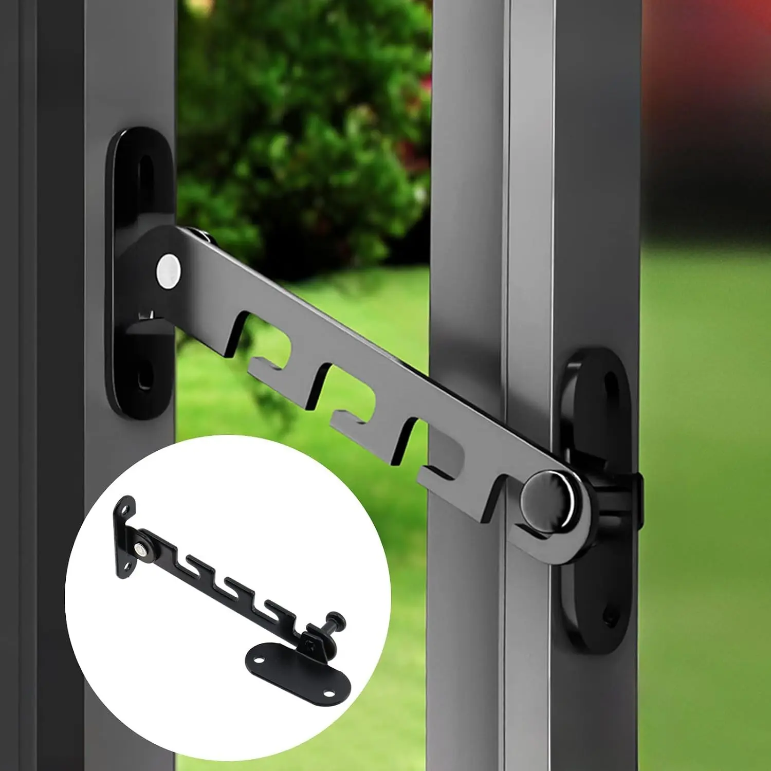 Punch-Free Adjustable Sliding Window Stopper, Universal Limit Latch For Horizontal & Casement Windows