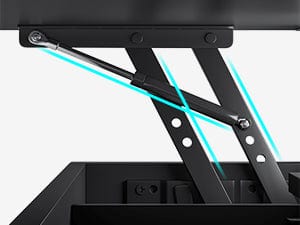 Sikaic 40in Lift Top Coffee Table Black