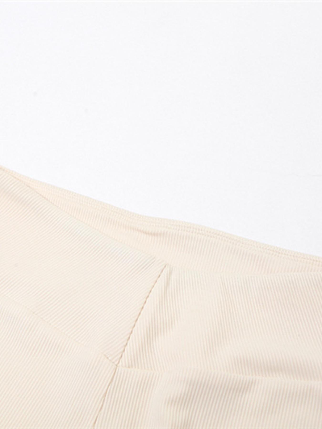 Women's Solid Crop Top & High Waist Skinny Pants Two-Piece Set, Casual Fashion Cozy Two Piece Outfits for Daily Outdoor Wear, Women Clothes for Summer