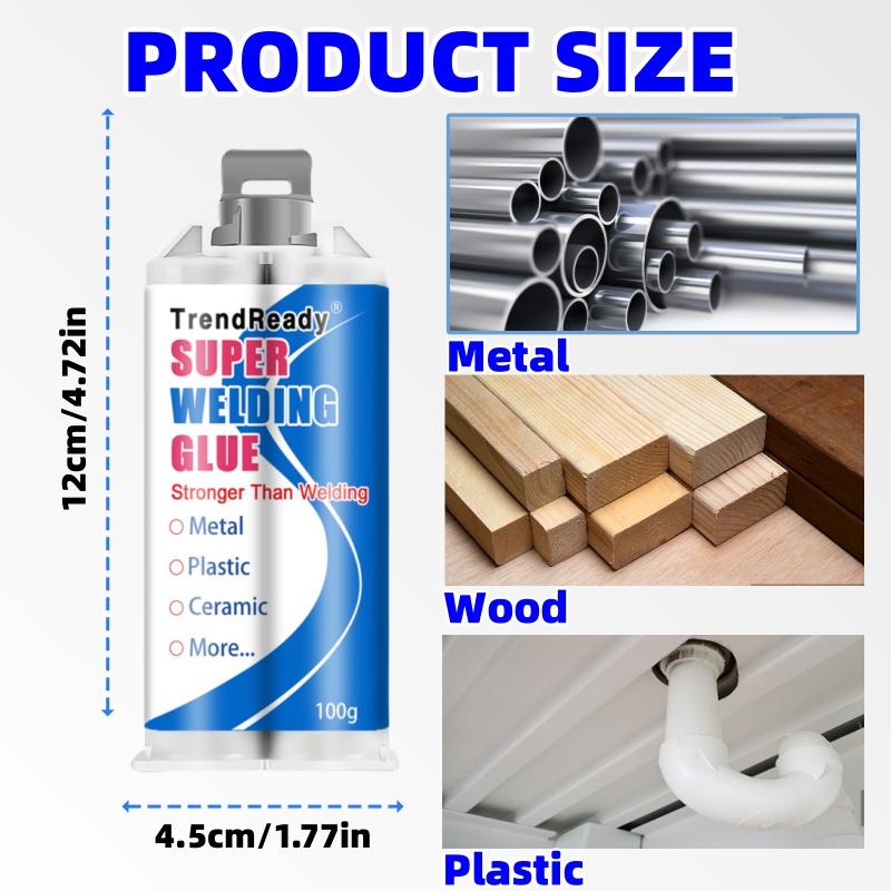 Trendready Super Welding Glue 100g - Stronger Than Welding, Waterproof & Heat Resistant, Industrial Grade Adhesive for Metal, Plastic, Ceramic, Large Capacity