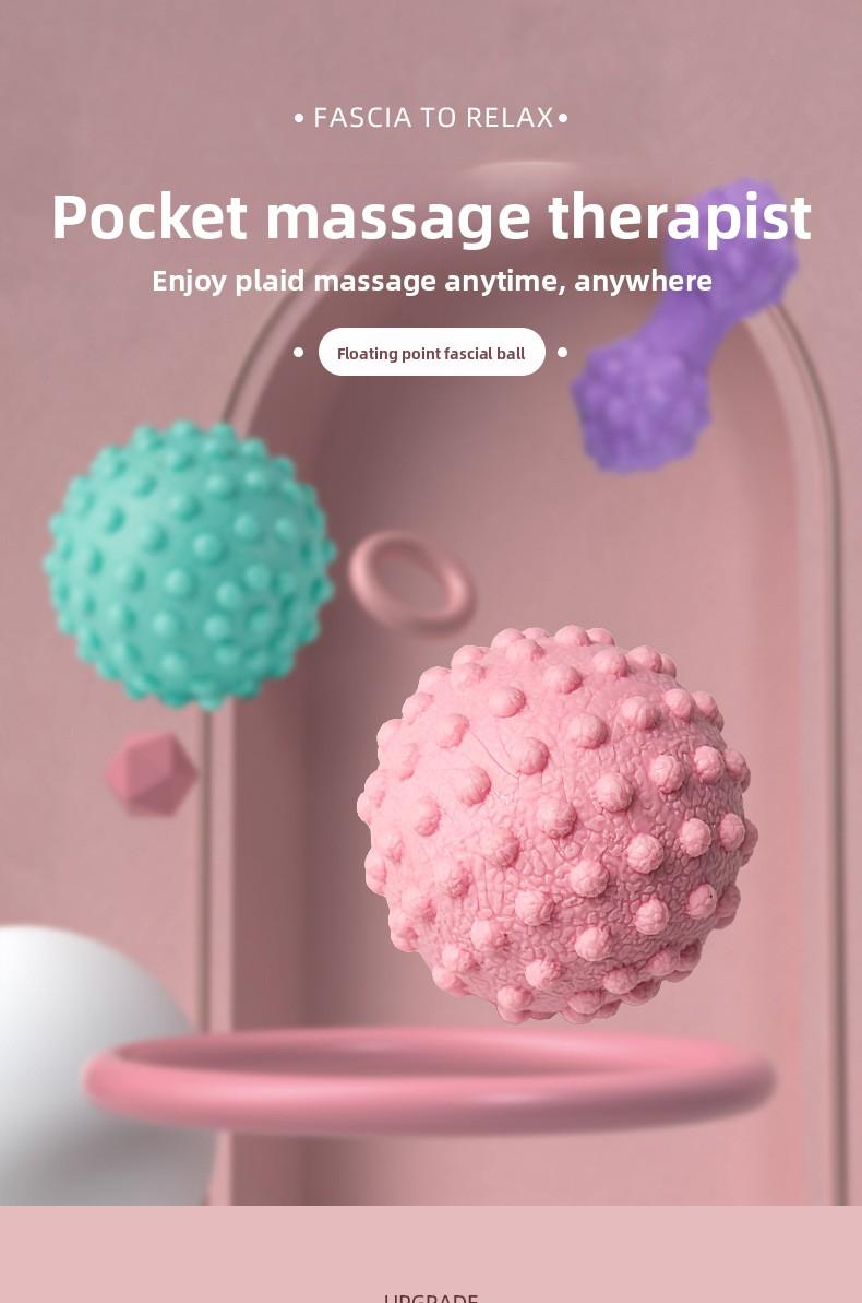 Fascia Ball for Foot Massage & Yoga Fitness TPE Dual Ball Design for Lumbar and Back Muscle Relaxation in Smoky Purple Roland Purple Starry Gray Immersive Black