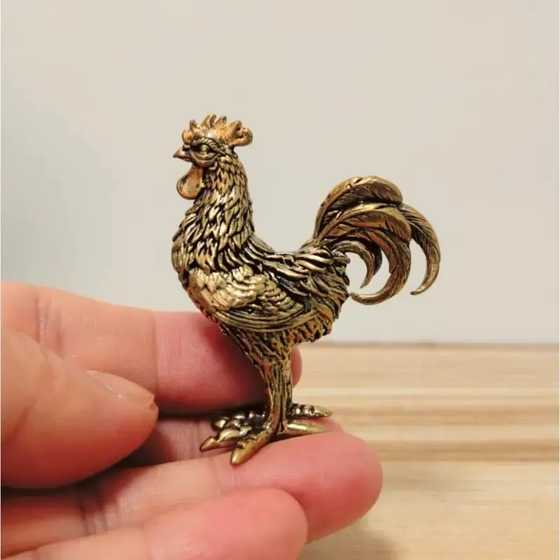 Vintage Rooster Statue, 1 Count Creative Rooster Ornament, Desktop Decoration for Home Living Room Bedroom Office, Home Decor，Giving gifts to one's boyfriend/girlfriend, holiday gifts