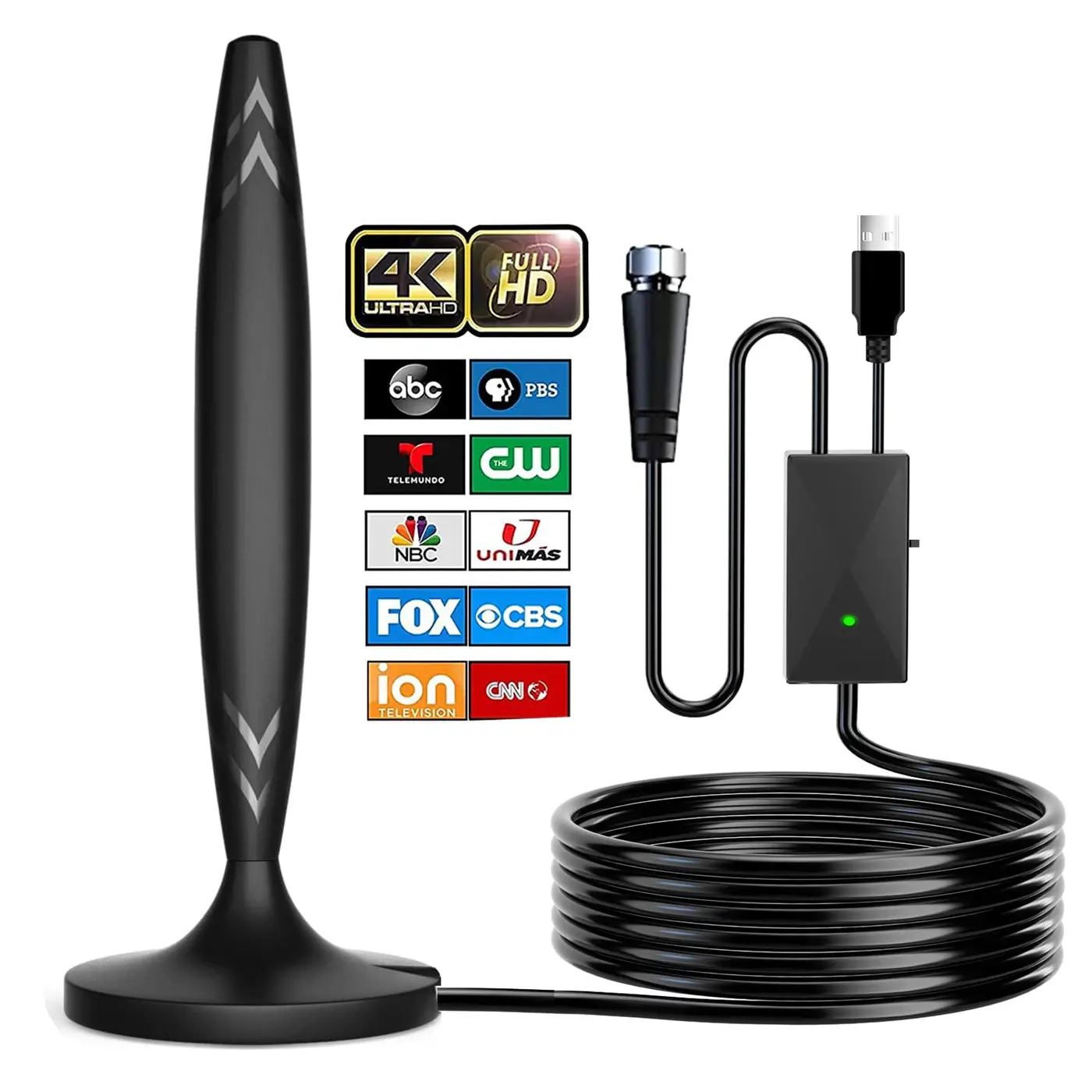 HWU 2026 New Upgraded Version Tv Antenna For Smart Tv Indoor For Local Channels, Long Range Reception, Easy Setup Digital