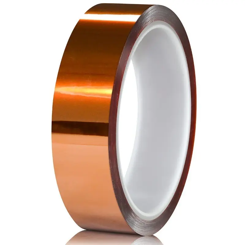 High-Temperature Tape, Heat Resistant Tape, Amber Polyimide Film Tape, Ideal for Electronic Soldering & DIY Projects