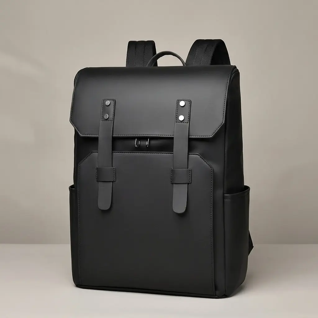 Chic Laptop Backpack, Plain Oxford Unisex Commuter Bag for Business & College, Lightweight with Large Capacity for 15-Inch Laptops