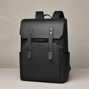 Chic Laptop Backpack, Plain Oxford Unisex Commuter Bag for Business & College, Lightweight with Large Capacity for 15-Inch Laptops
