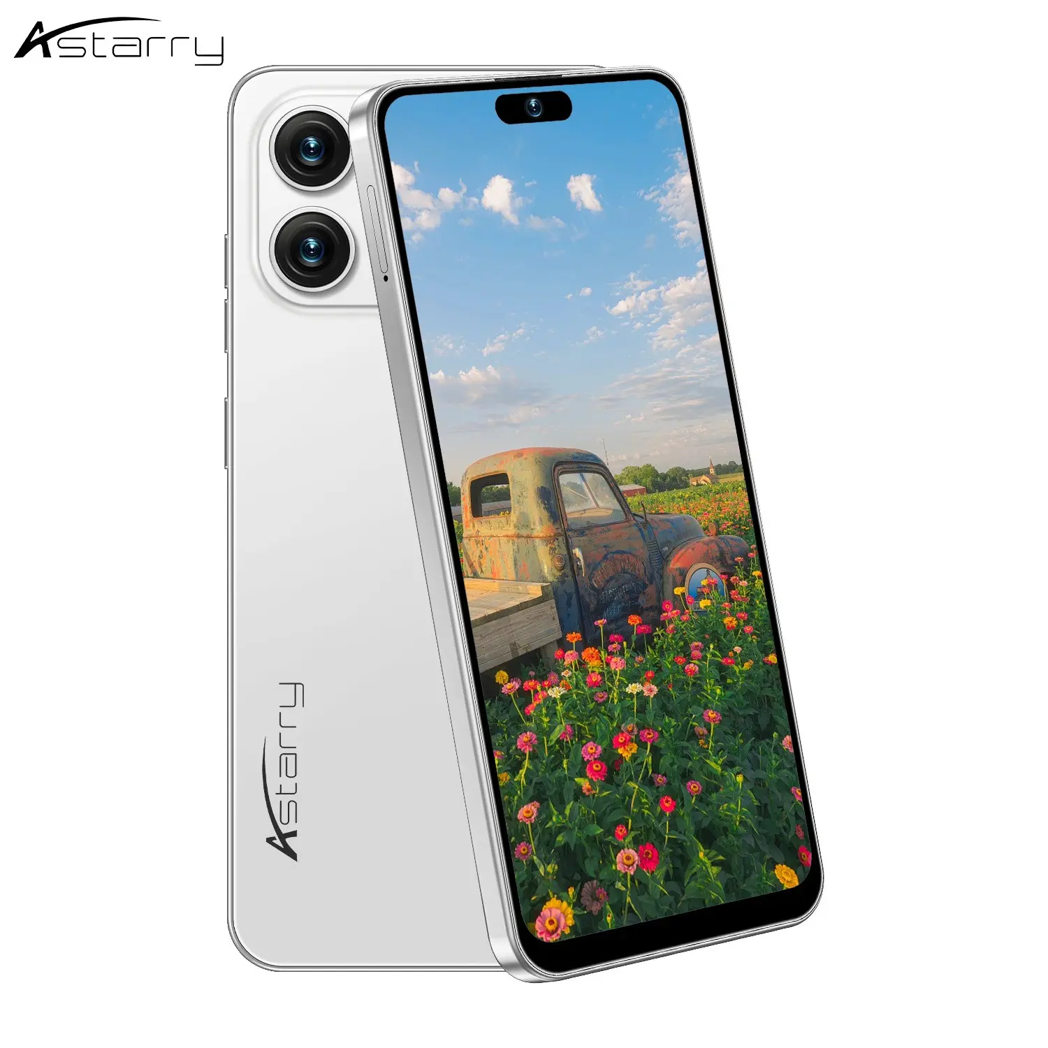 Astarry-Smartphone 17 Pro Max global unlock 4G network mobile phone, 5000 mAh super battery life, dual card dual standby face fingerprint dual unlock, 6GB memory 64GB storage space, 16+20MP HD camera, Android 12.0 classic version, 6.93-inch full screen, M