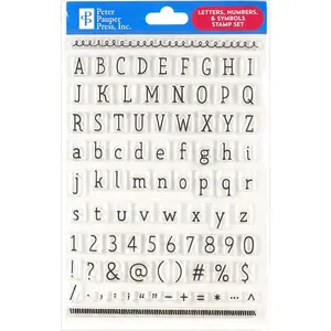 Letters, Numbers, & Symbols Clear  Set (86 individual ) - Hardcover