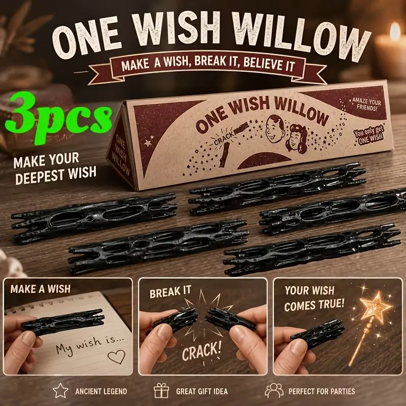 3 Piece Set Wish Branches, Broken Willow Wands, Magic Sticks, 3D Printed Willow Staffs, Halloween, Christmas, Easter Party Props, Movie Decor, Gifts