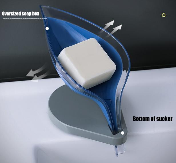 Soap Holder Sink Sponge Drain Box Creative Suction Cup