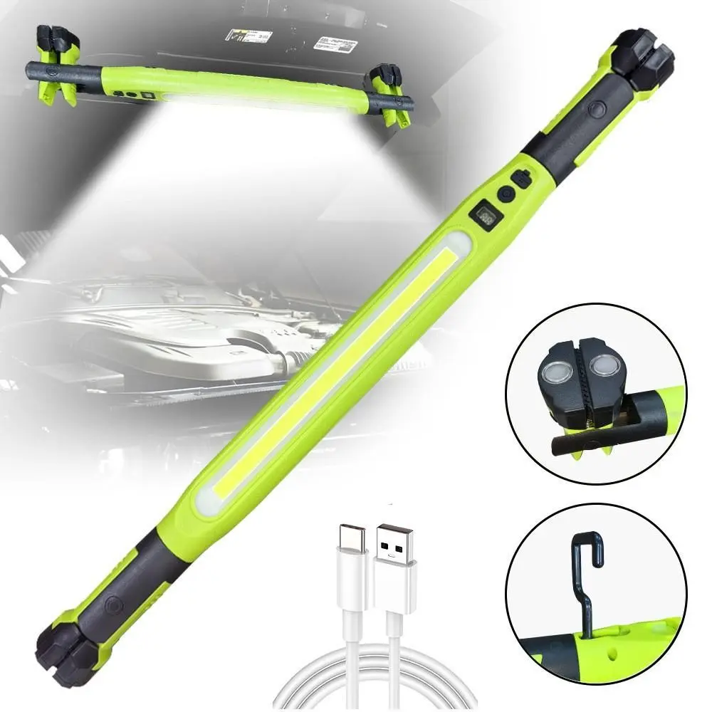 LED Rechargeable Work Light, Portable Working Lights, Super Bright with Magnetic Base and Hook, 3 Light Modes, Car Maintenance, Automotive Repair Tool