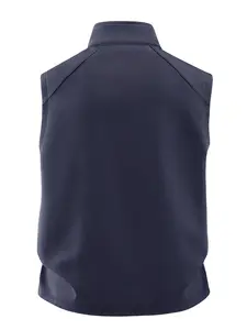 Men's Fall Winter Casual Sport Stand Collar Vest, Full Zip Closure, Pocket Design, Ideal for Business, Travel, Outdoor Activities