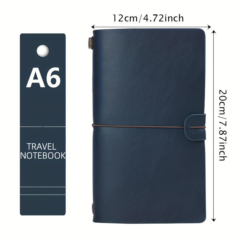 Modern Durable Notebook, Vintage-Style Portable Travel Diary with Ruler, Hardcover Notebook, Stationery Supplies for Home, School or Office