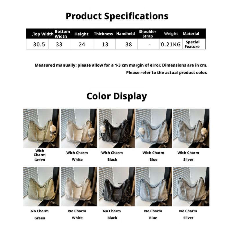 Simple Casual Large Capacity Tote Bag Women's Shoulder Underarm