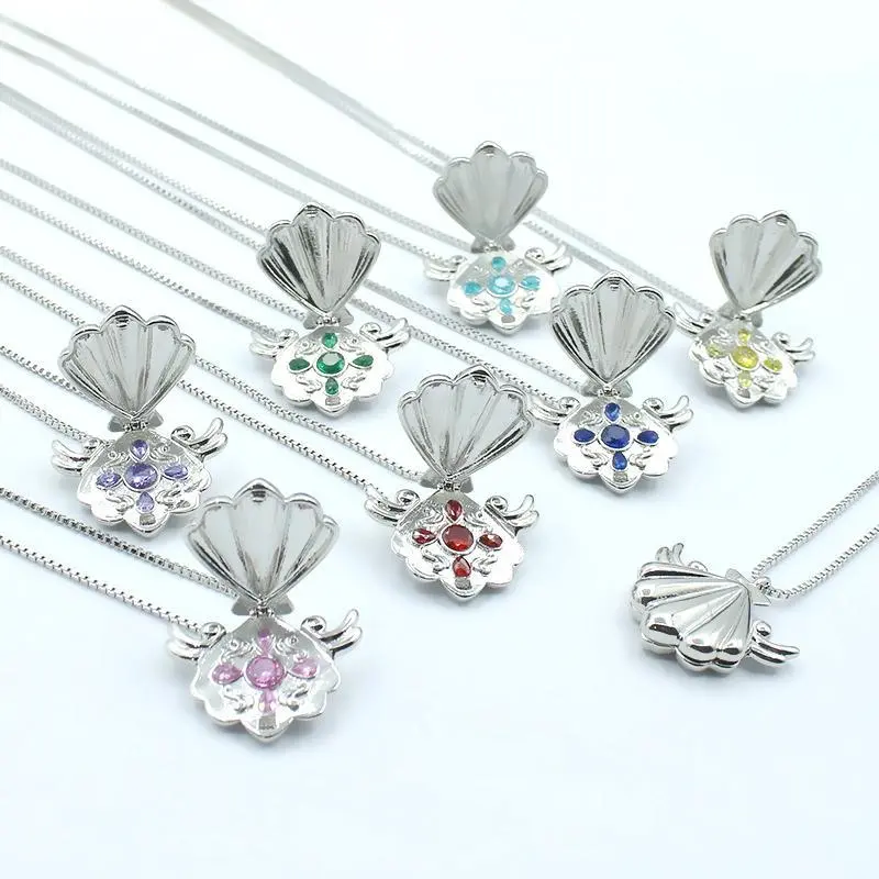 Anime Mermaid Melody Shell Necklace Pichi Pichi Pitch Luchia Karen Hanon Hosho Toin Rina Cosplay Pendant Jewelry Gift Prop