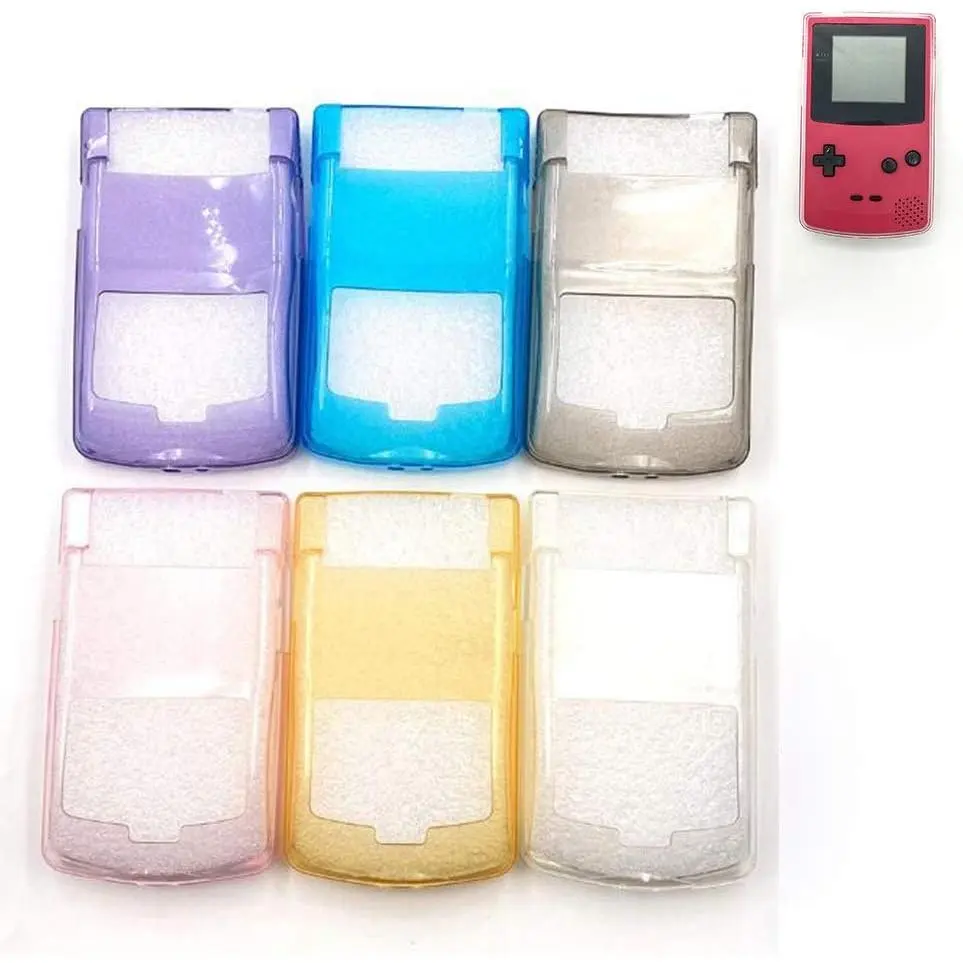 Shell Soft TPU Case Protective Cover for GBC Gameboy Color Console Protection Cover (Clear)