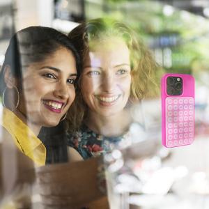 Silicone Suction Cup Phone Case Mount, Silicone Sticky Phone Grip Compatible with iPhone and Android Cases, Suction Bracket on The Back of The Mobile Phone for Videos and Selfies