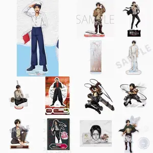 41 Styles Anime Yeager Eren Acrylic Stand Doll Game Eren Yeager Figure Model Plate Cosplay Toy for Gift