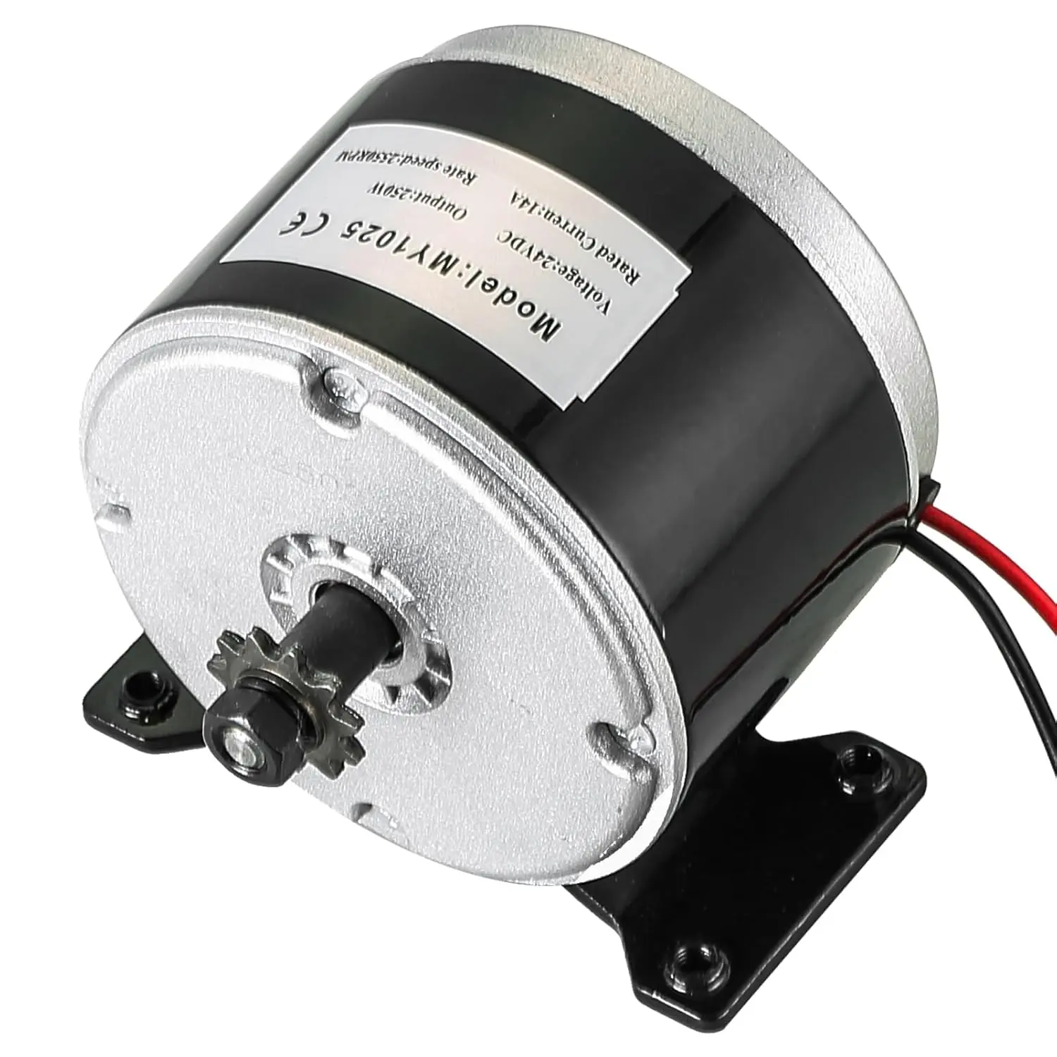 24V 250W Compact Brushed Permanent Magnet Electric Motor - 2550rpm, Consistent Torque, Easy Maintenance, Long Service Life, Speed Control, Drive Capability for DIY Builders, Robotics, Wind Power Demonstrations