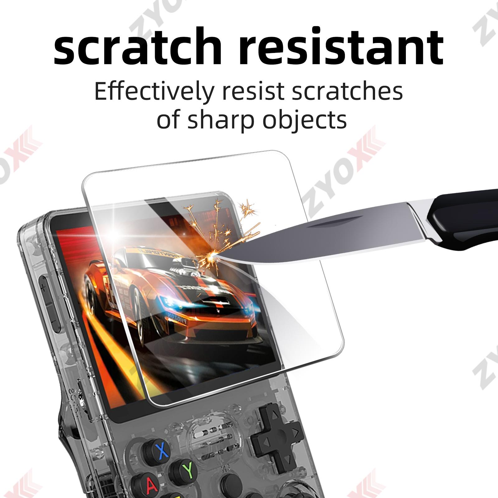 Glass+Bag for R36S/R35S Screen Protector Tempered Glass Film & Portable Storage Case R36S Console Protector Accessories Set