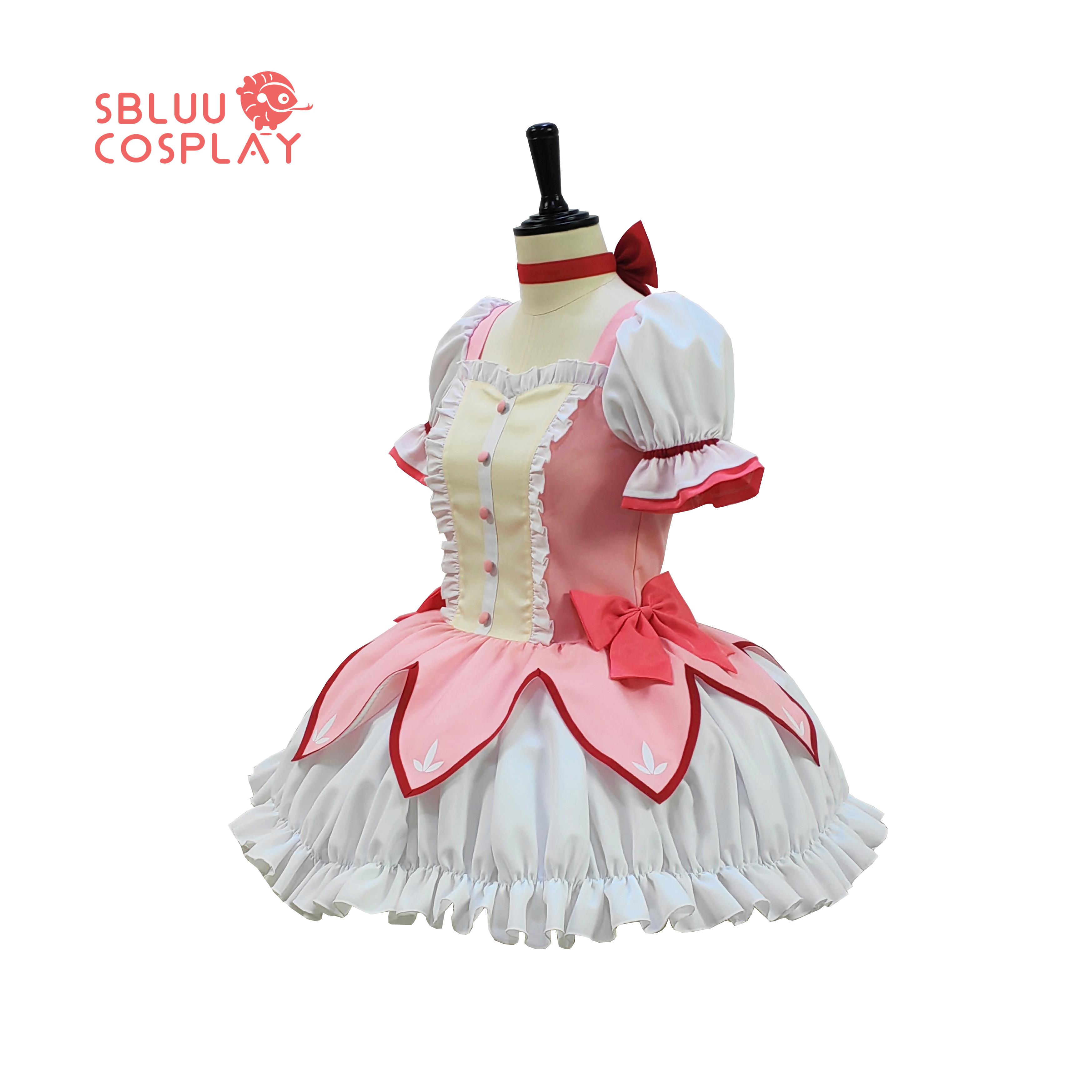 SBluuCosplay Kaname Madoka Cosplay Costume Magica Kaname Dress Kaname Madoka Outfits Halloween Costume Outfit Upgraded Style