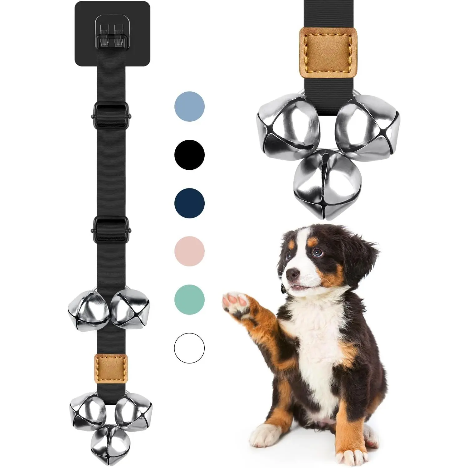 Doorbells, Adjustable Potty   Bells, Upgraded for  Your Puppy The Easy Way,  Housetraining  -5  Loud 1.5 DoorBells