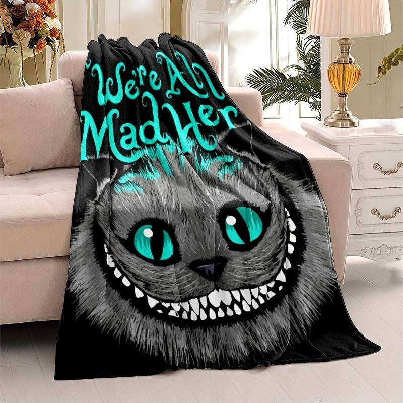 1pc Cat Monster Blanket Soft And Cozy Flannel Blanket, All-Season Comfort Suitable As A Warm Cozy Blanket For Home Sofas, Bedding, Office Napping, Travel, And Camping, Perfect As A Gift For Friends And Family