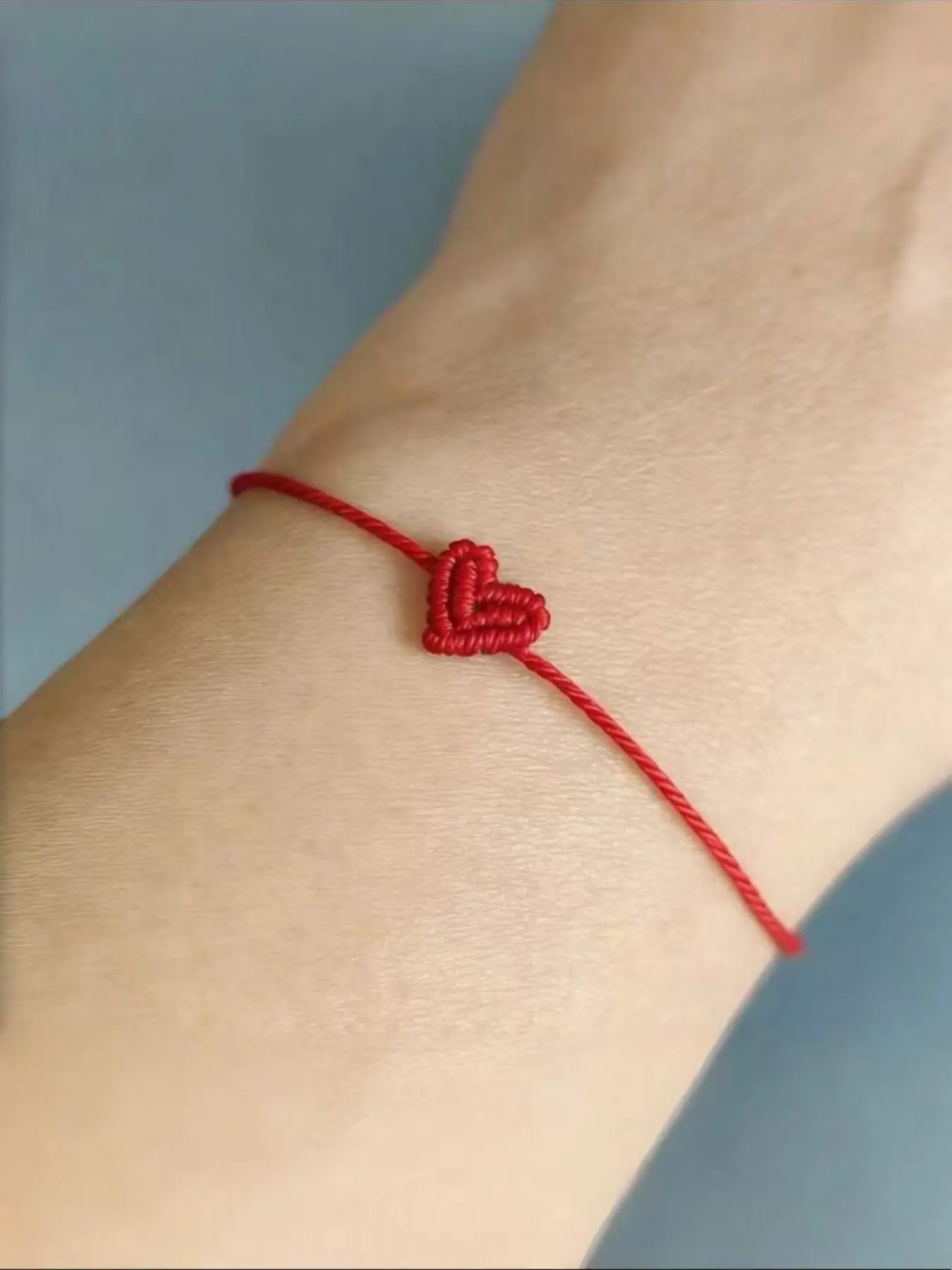 Set of 2 Adjustable Heart Braided Bracelets, Heart Design Bracelet, Adjustable Strap Bracelets, Friendship Jewelry for Men & Women, Perfect for Birthdays, Weddings & Parties