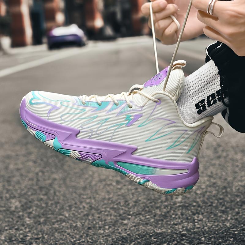 (New)Sneakers, Men's Fashion Trend Stability Strong Shock Absorption Rebound Strong Grip Combat Basketball Shoes Strong Wrapping Comfort Low-top Lace Large Size Breathable Sports Shoes